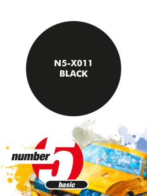 PEINTURE POUR AEROGRAPHE NOIR - NUMBER FIVE- N5-X011