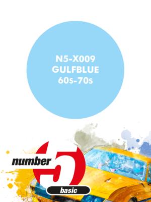 PEINTURE POUR AEROGRAPHE BLEU GULF 60' 70' - NUMBER FIVE- N5-X009