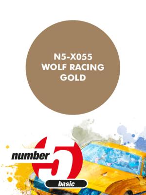 PEINTURE POUR AEROGRAPHE OR WOLF RACING- NUMBER FIVE- N5-X055