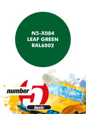 PEINTURE POUR AEROGRAPHE VERT FEUILLE  RAL6002- NUMBER FIVE- N5-X084