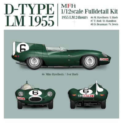 1/12 maquette en kit - Jaguar type D Le Mans 1955 - model factory hiro K857 précommande