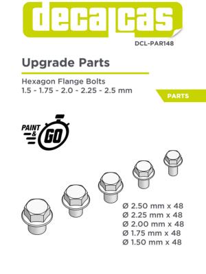 1/24 TETE DE BOULON AVEC RONDELLE  - 3D- DECALCAS- DCL-PAR148