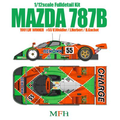 1/12 maquette en kit - MAZDA 787B vainqueur Le mans 1991 - model factory hiro K628 précommande