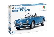 1/24 Maquette en kit ALFA ROMEO GIULIA 1600 SPIDER - ITALERI- ITA3668