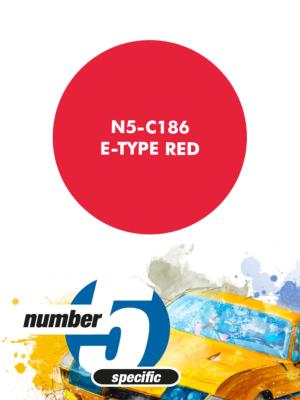 PEINTURE POUR AEROGRAPHE ROUGE JAGUAR TYPE E-30 ML - NUMBER FIVE- N5-C186