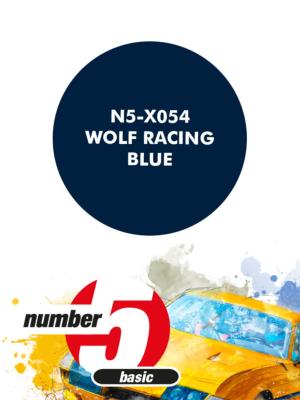 PEINTURE POUR AEROGRAPHE BLEU WOLF RACING- NUMBER FIVE- N5-X054