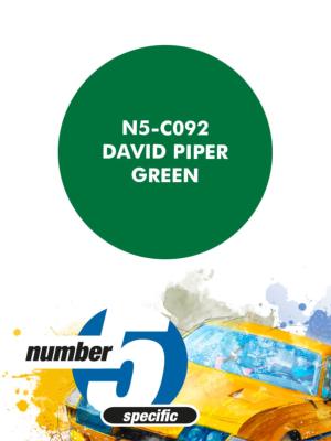 PEINTURE POUR AEROGRAPHE VERT DAVID PIPER -30 ML - NUMBER FIVE- N5-C092