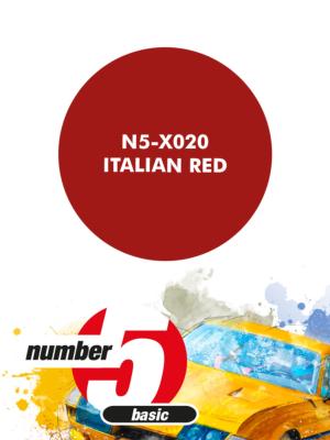 PEINTURE POUR AEROGRAPHE ROUGE ITALIEN - NUMBER FIVE- N5-X020