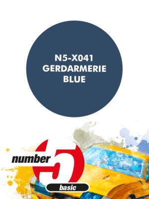 PEINTURE POUR AEROGRAPHE BLEU GENDARMERIE- NUMBER FIVE- N5-X041